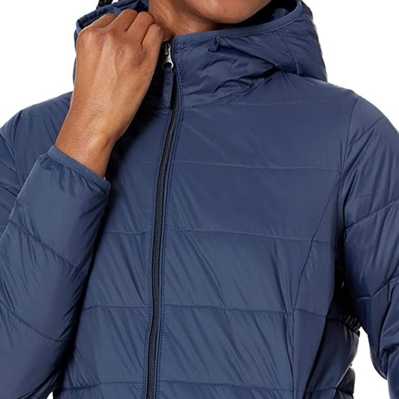 NEW Amazon Essentials Womens Lightweight Water-Resistant Hooded Puffer Coat L - Picture 2 of 6